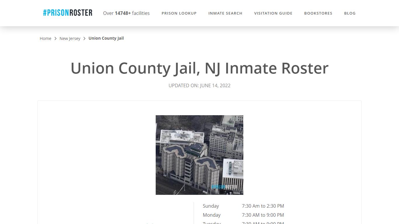 Union County Jail, NJ Inmate Roster