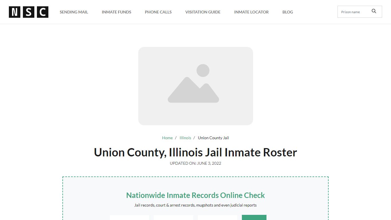 Union County, Illinois Jail Inmate Roster